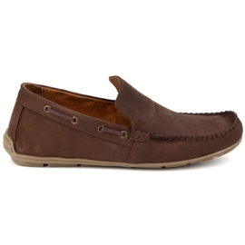 Olivier Mocasins en cuir masculin 700knt nubuk marron brun