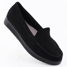Moccasins Openwork Looms Black Potocki 25-11316 noir