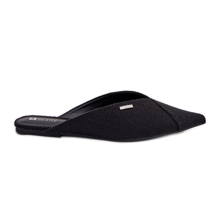 Les tongs pour femmes avec des orteils pointus Big Star RR274210 noir le noir