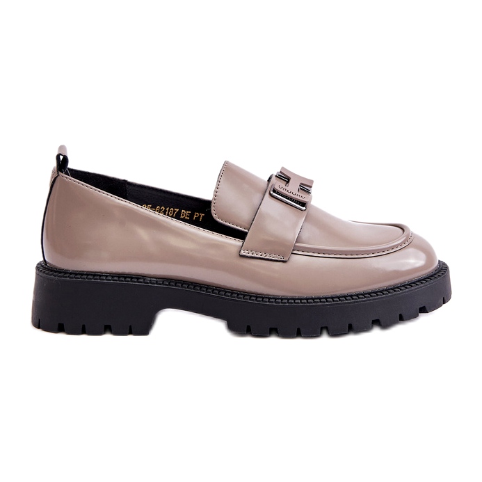 Vinceza Verni les mocassins pour femmes 62187 Beige-Gray