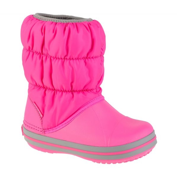 Bottes de neige des filles Crocs Winter Puff Boot 14613-6TR rose