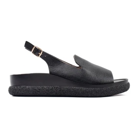 Goodin Sandales féminines confortables noires
