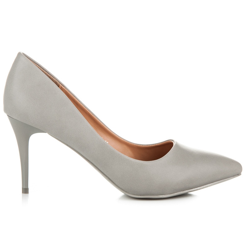 Ideal Shoes Talons hauts gris