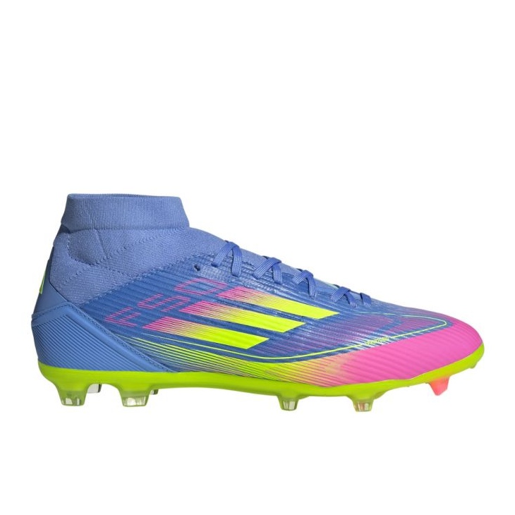 Adidas F50 League FG / Mg Mid Ji0436 Chaussures de football bleu Adidas F50 League FG / Mg Mid Ji0436 Chaussures de football bleu