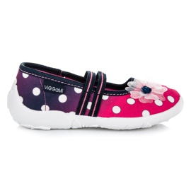 Viggami Chaussures d'intérieur à pois multicolore