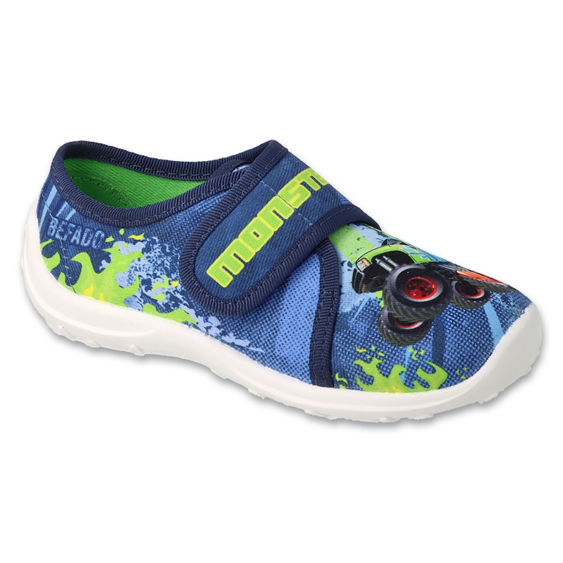 Befado Children's Slippers 660x152 Blue Car Application bleu
