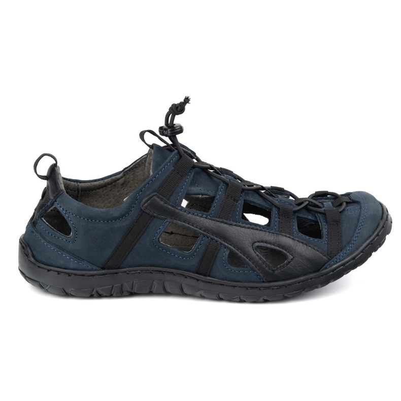Olivier Chaussures en cuir masculin, vélo aéré 262 kz bleu marine
