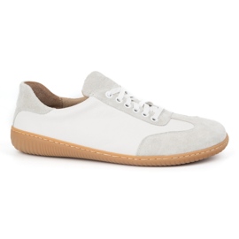 WASAK Chaussures en cuir minimaliste pour hommes aux pieds nus 0742W PEA BLANCS