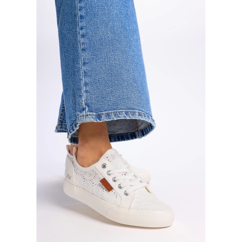 Big Star Baskets féminines de grande étoile avec motif w274925 blanc blanche