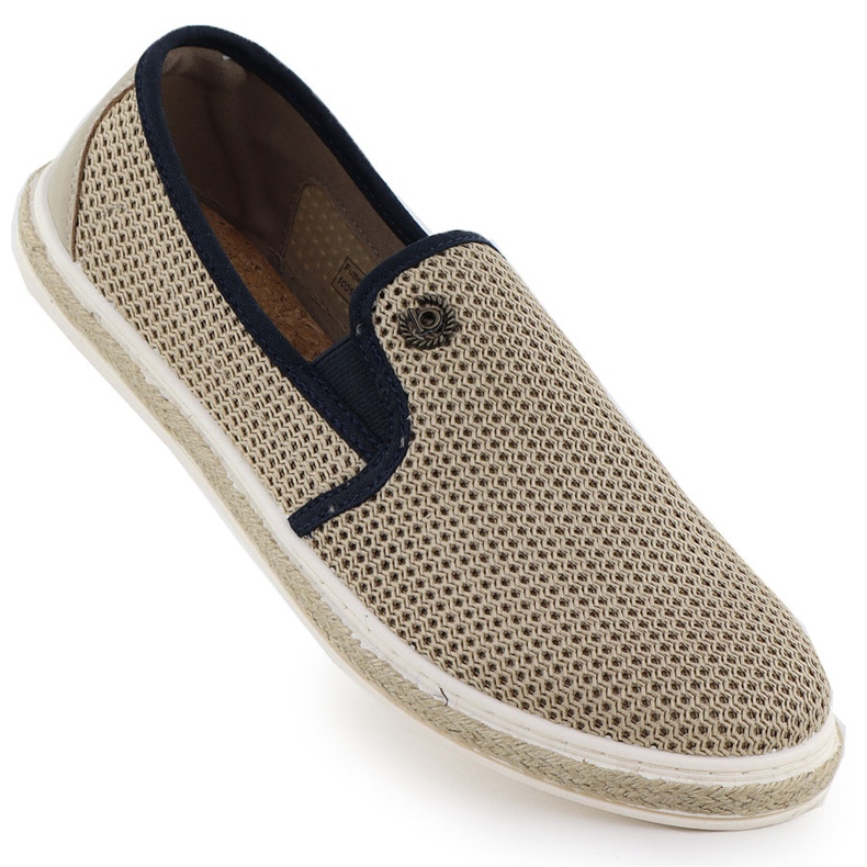 Les chaussures pour hommes ont glissé dans Bugatti 321-ASP61-6900 Espadrilles beige