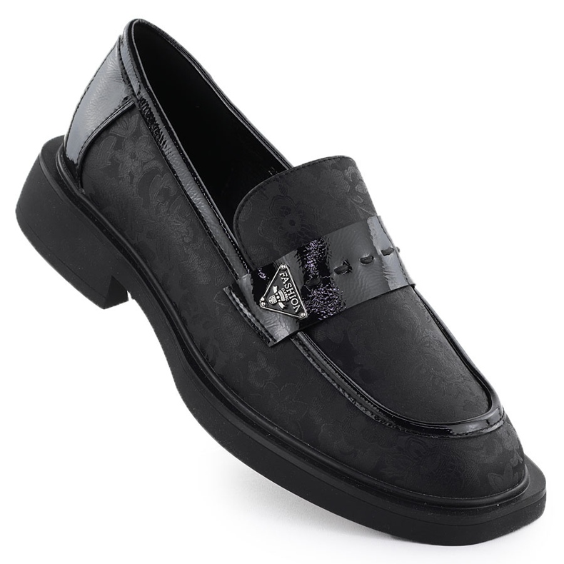 Chaussures féminines Lords Black Potocki SZ12650 le noir