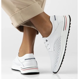 Filippo DP6022 / 25 baskets en cuir blanc