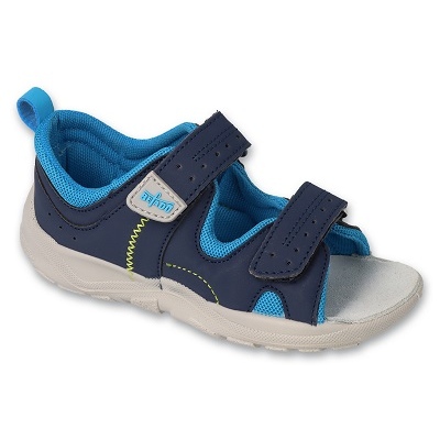 Befado Béfado Sandals pour enfants en cuir 721p021 bleu marine