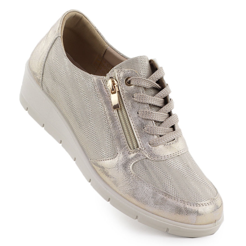 Chaussures de sport sur le coin doré Sabatina LH01 d'or