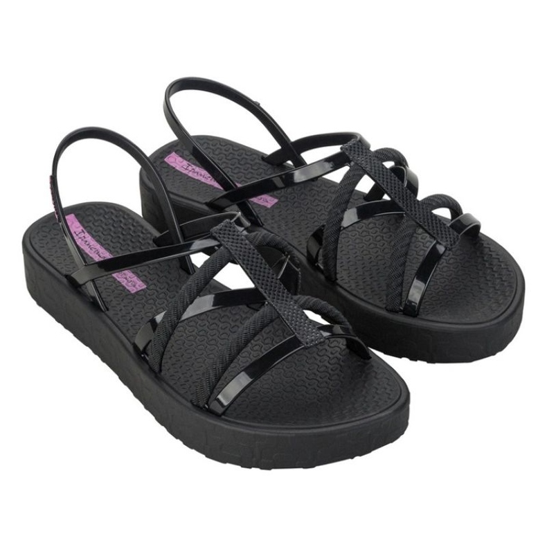 Ipanema diversa flatom 27238 BH322 Sandales noir le noir Ipanema diversa flatom 27238 BH322 Sandales noir le noir