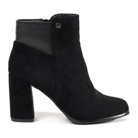 Goodin Bottines en daim noires