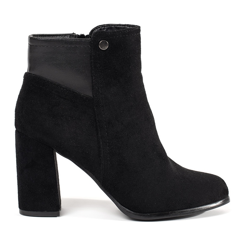 Goodin Bottines en daim noires le noir