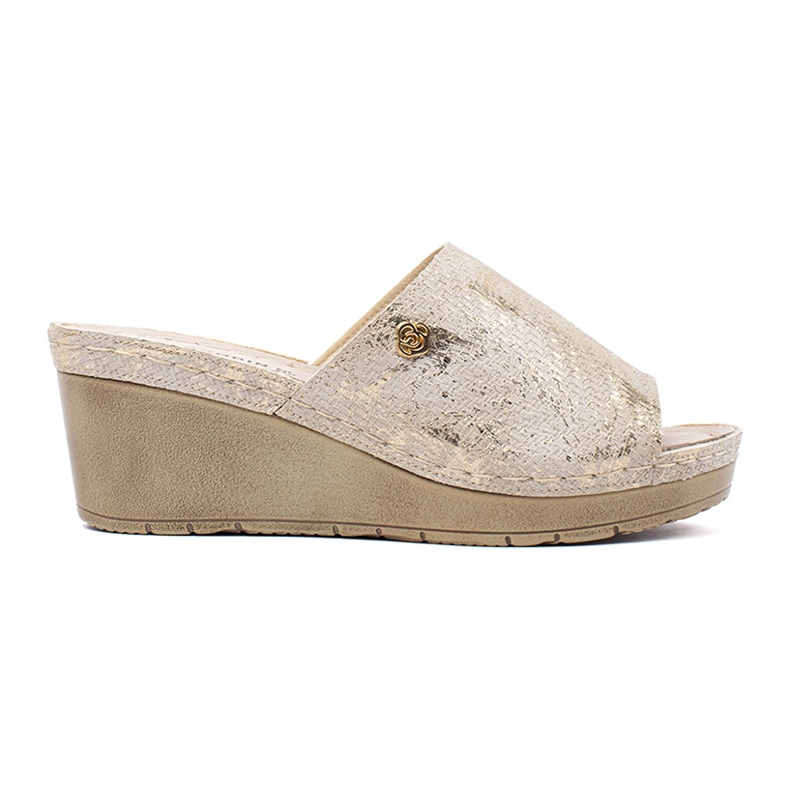 Goodin Flip pour femmes -flops pour les coins taupe d'or