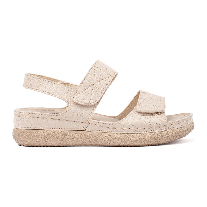 Goodin Sandales velcro féminines beige légères Goodin Sandales velcro féminines beige légères