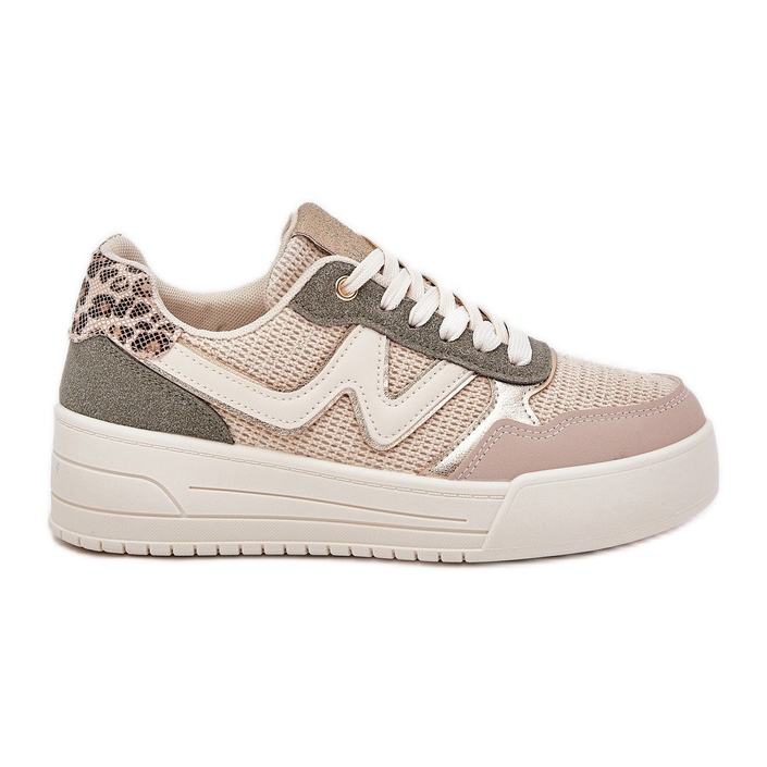 Chaussures de sport pour femmes sur la plateforme Leopard Leopard vert