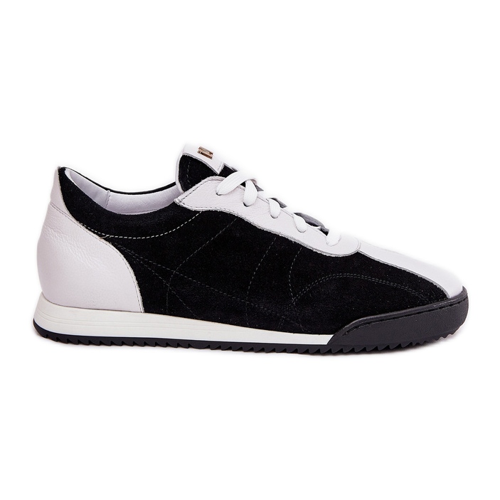 Laura Messi 2935 Chaussures de sport en cuir féminin le noir Laura Messi 2935 Chaussures de sport en cuir féminin le noir