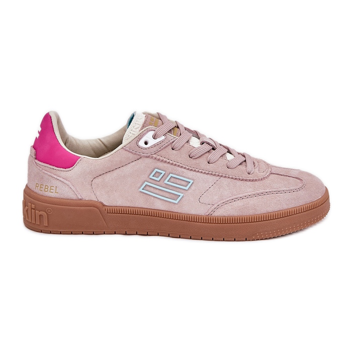 Chaussures de sport en daim pour femmes D.Franklin DFSH387005 Pink Diry rose Chaussures de sport en daim pour femmes D.Franklin DFSH387005 Pink Diry rose