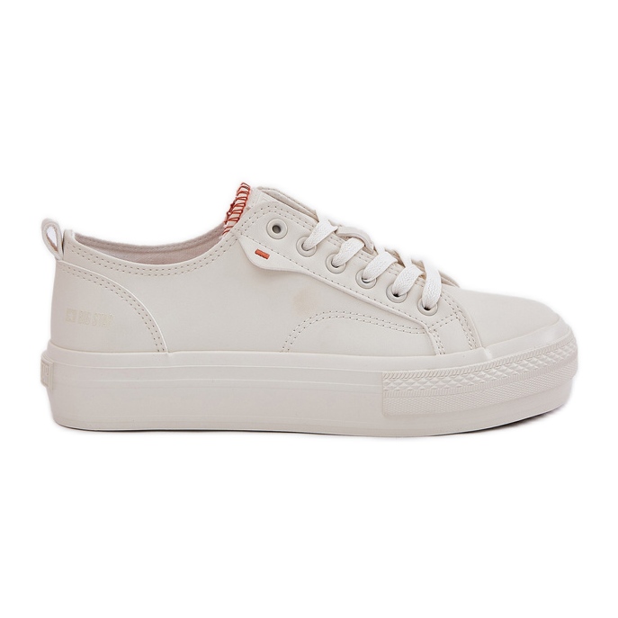 Baskets féminines sur la plate-forme avec éco en cuir Big Star RR274A297 Beige légère Baskets féminines sur la plate-forme avec éco en cuir Big Star RR274A297 Beige légère