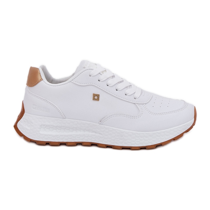 Chaussures de sport féminines légères Big Star RR274629 Système blanc de Polish blanche
