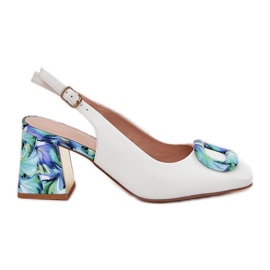 S.Barski Sandales en cuir pour femmes sur le D&amp;A CR51-002 White Post blanc