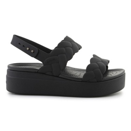 Crocs Sandals Brooklyn tissé bas bas 209977-060 noir