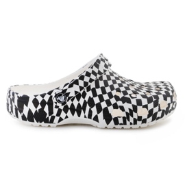 Crocs Classic Warped Checker Clog 211007-103 blanche