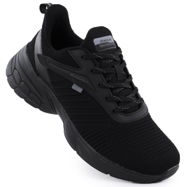Chaussures de sport masculin Black Atletico VB17566 le noir