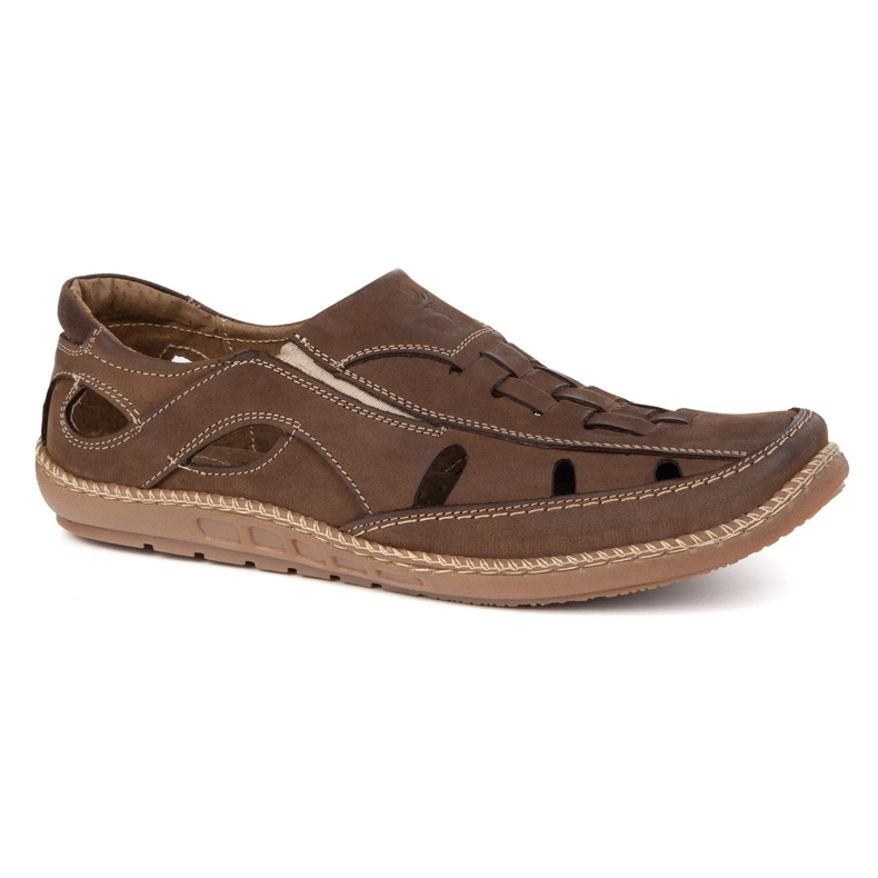 Olivier Chaussures masculines aériennes 204l brun foncé