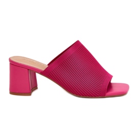 Slippers à thèmes hauts pour femmes rose Slippers à thèmes hauts pour femmes rose