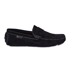 Big Star RR174049 Mandards en daim masculin le noir