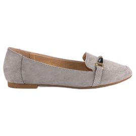 Sergio Todzi Mocassins en daim gris
