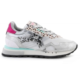 D.Franklin Chaussures Vibla Zig Patch DFSH378006-SILV blanc