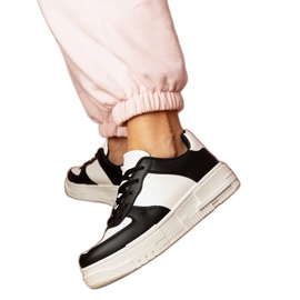 Baskets sportives noires sur platfotm le noir