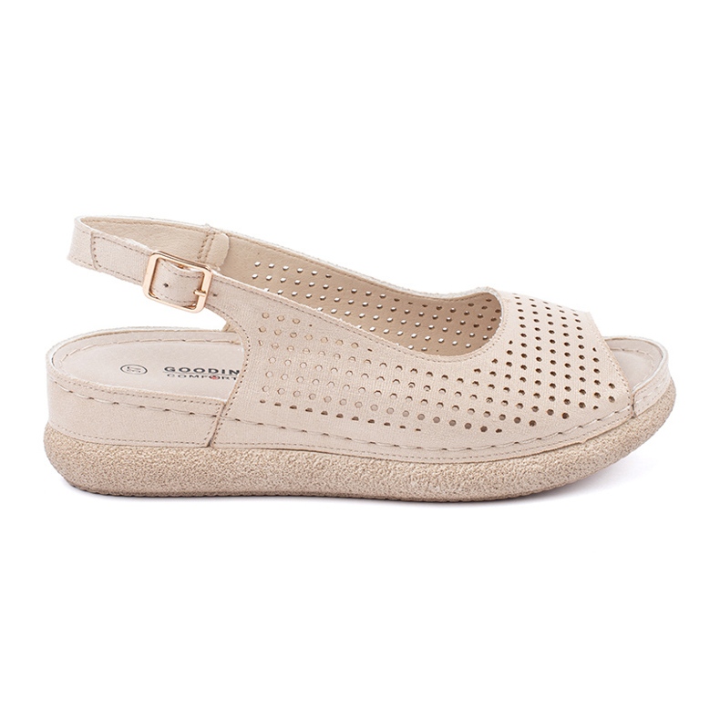 Goodin Sandales confortables aux noisettes légères d'or