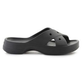 Crocs Classic Womens Cross Strap Flip Flops 210840-001 noir