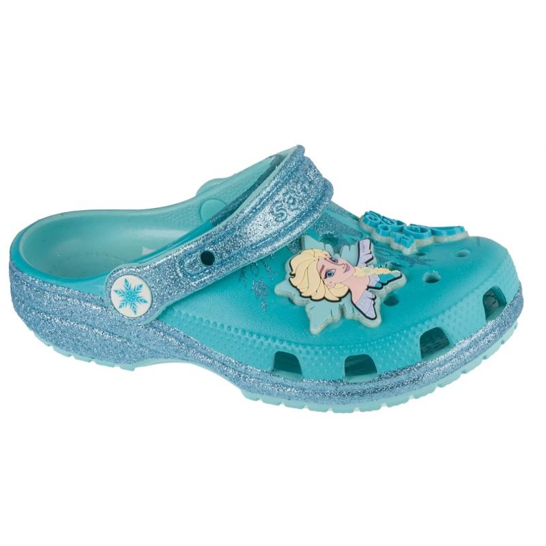 Crocs Classic Frozen Elsa Clog Flip Flops 210235-90H bleu