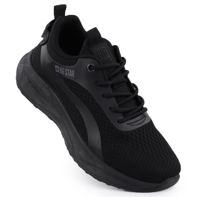 Chaussures de sport pour hommes baskets noires Big Star RR174273 le noir