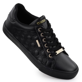 Sneakers féminins Ecoski Black Big Star RR274323 noir