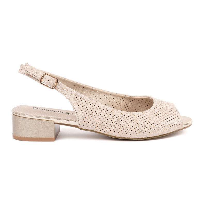 Goodin Sandales ouvertes à thèmes basses beige