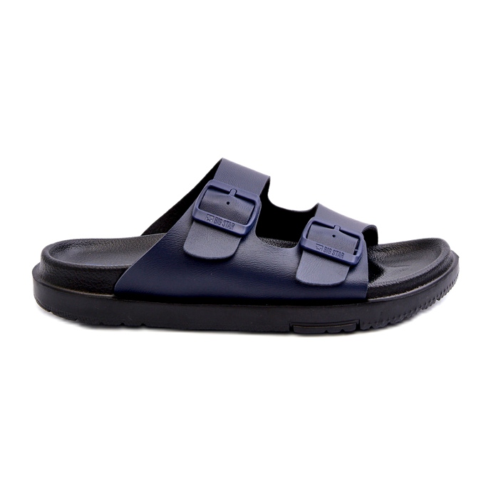 Tongs Légères Pour Hommes Avec Boucles Big Star NN174593 Bleu Marine