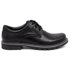 Kampol Chaussures homme en cuir 32/15 Noir le noir