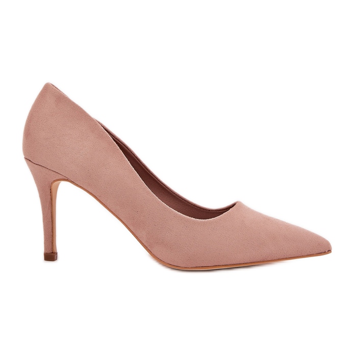 Eco Suede talons Khaki beige