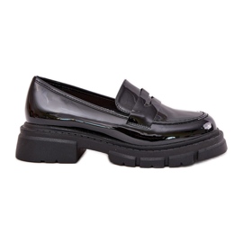 Mocassins Femme Vernis Noir