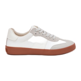 Sneakers féminins Big Star RR274371 White-Gray blanc