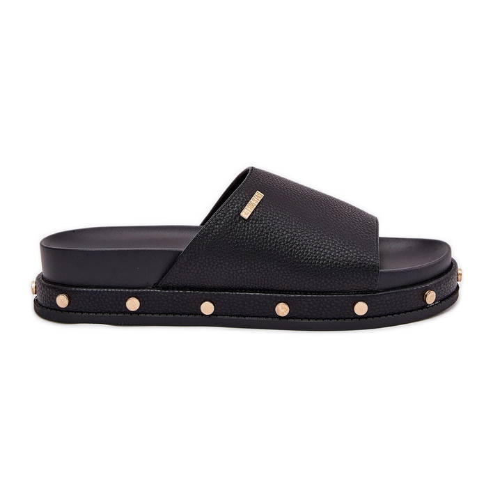 Les tongs pour femmes sur la plate-forme avec Big Star RR274214 Black Studs le noir Les tongs pour femmes sur la plate-forme avec Big Star RR274214 Black Studs le noir